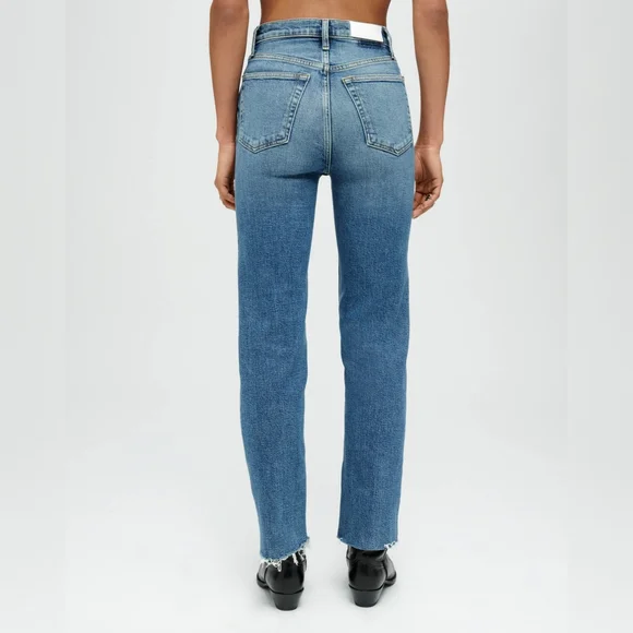 Re/Done Mid 70s High Rise Rigid Stovepipe Jeans - Picture 9 of 13